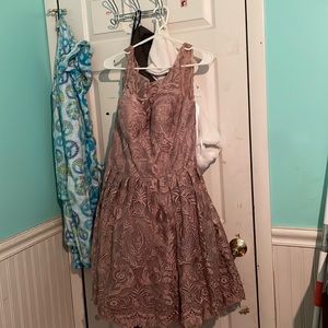 Rose gold homecoming dress